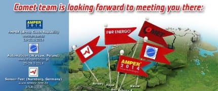 Wo Sie COMET im Jahr 2014 treffen können