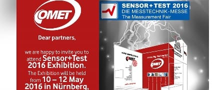 Besuchen Sie uns auf der SENSOR+TEST2016