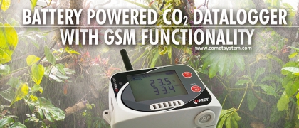 Batteriebetriebene CO2-Datenlogger