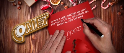 Wünscht Ihnen das COMET Team frohe Weihnachten und ein glückliches und gesundes neues Jahr 2023