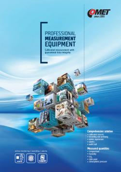 SHORT FORM CATALOG - Complete COMET products overview