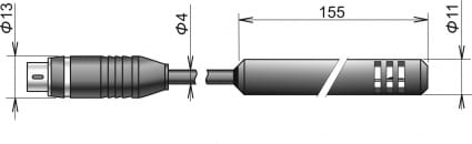Ultradünner digitaler Temperatur-/Feuchtigkeitssensor